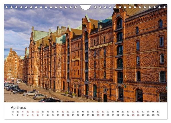 Produktbild: Hamburger Ansichten (Wandkalender 2026 DIN A4 quer), CALVENDO Monatskalender