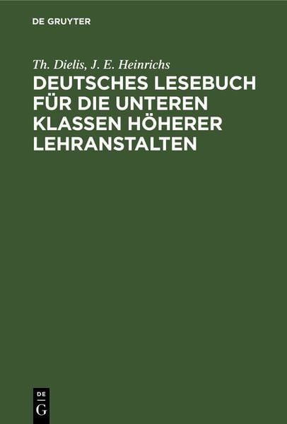 Produktbild: Deutsches Lesebuch f&uuml;r die unteren Klassen h&ouml;herer Lehranstalten