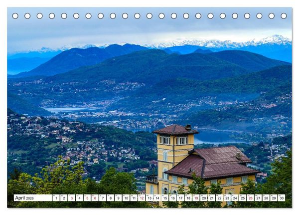 Produktbild: Impressionen vom Luganer See (Tischkalender 2026 DIN A5 quer), CALVENDO Monatskalender