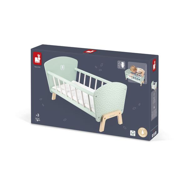 Produktbild: Puppenbett mit Hasenmotiv &ndash; F&uuml;r s&uuml;&szlig;e Tr&auml;ume