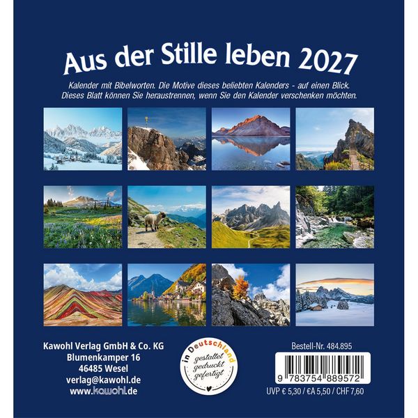 Produktbild: Aus der Stille leben 2027