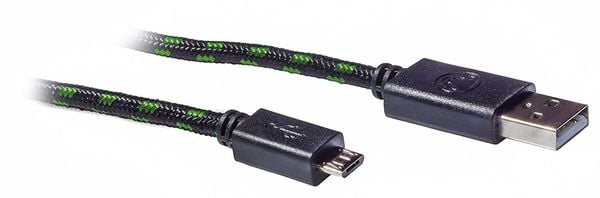 Snakebyte - USB charge:cable - für Xbox One Controller - PS4 & Xbox One, Ladekabel, kompatibel (3m Meshcable)