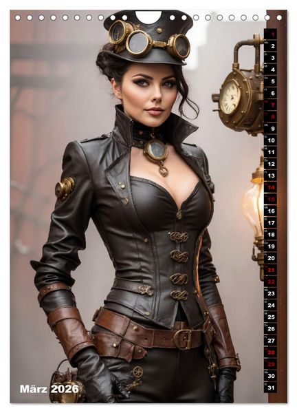 Produktbild: Steampunk Divas (Wandkalender 2026 DIN A4 hoch), CALVENDO Monatskalender