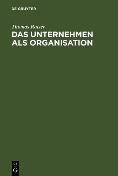 Produktbild: Das Unternehmen als Organisation