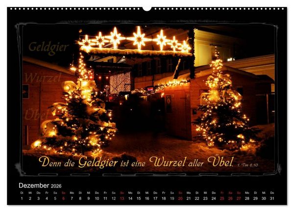 Produktbild: Monat f&uuml;r Monat ein Bibelvers (Wandkalender 2026 DIN A2 quer), CALVENDO Monatskalender