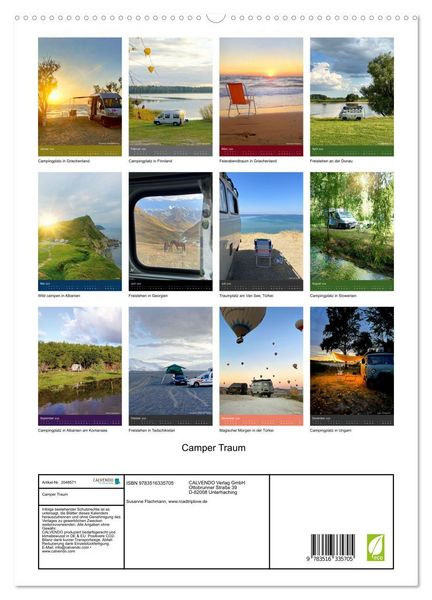 Produktbild: Camper Traum (hochwertiger Premium Wandkalender 2026 DIN A2 hoch), Kunstdruck in Hochglanz
