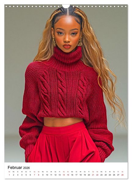 Produktbild: Knit Couture - Strick trifft Runway (Wandkalender 2026 DIN A3 hoch), CALVENDO Monatskalender