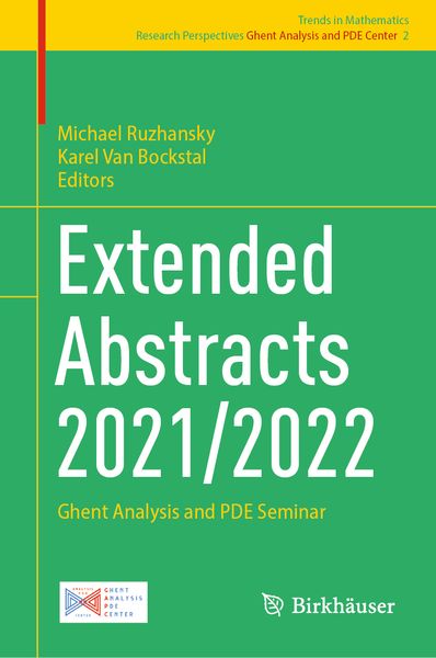 Produktbild: Extended Abstracts 2021/2022