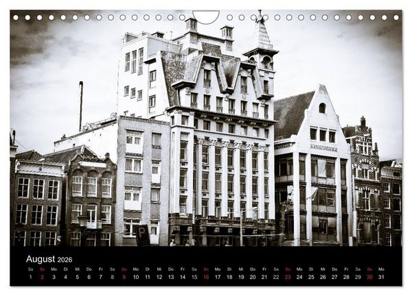 Produktbild: Amsterdam 2026 (Wandkalender 2026 DIN A4 quer), CALVENDO Monatskalender