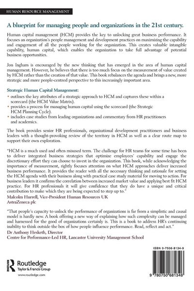 Produktbild: Strategic Human Capital Management