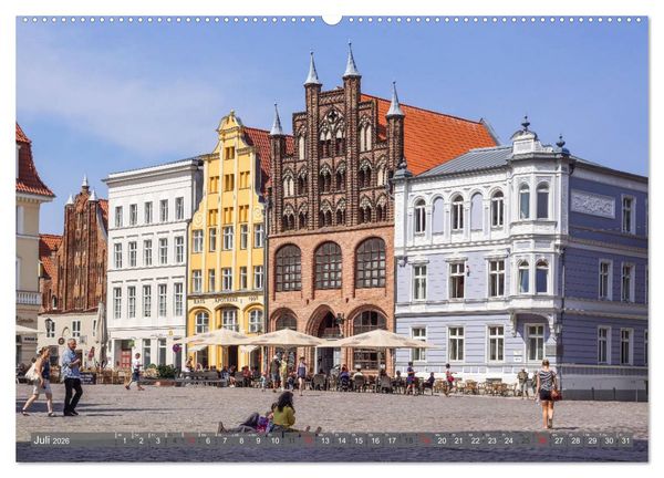 Produktbild: Stralsund - Perle der Ostsee (Wandkalender 2026 DIN A2 quer), CALVENDO Monatskalender