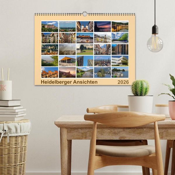 Produktbild: Heidelberg Views - Heidelberger Ansichten (Wandkalender 2026 DIN A3 quer), CALVENDO Monatskalender
