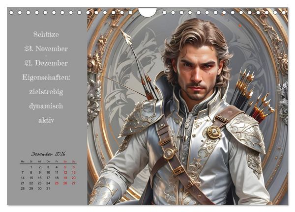Produktbild: Stellarische M&auml;nnlichkeit (Wandkalender 2026 DIN A4 quer), CALVENDO Monatskalender