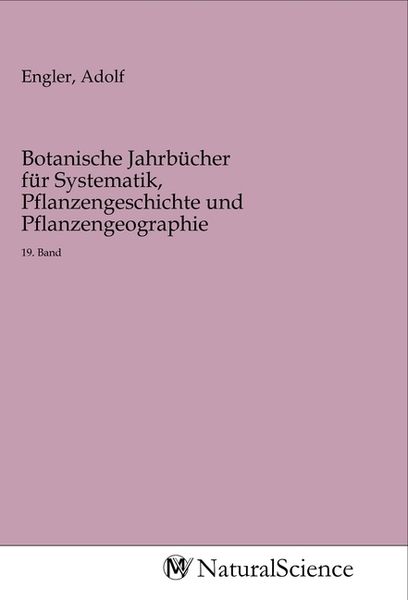 Produktbild: Botanische Jahrb&uuml;cher f&uuml;r Systematik, Pflanzengeschichte und Pflanzengeographie