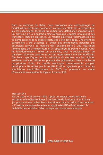 Produktbild: Contribution &agrave; la mod&eacute;lisation &eacute;lectrothermique