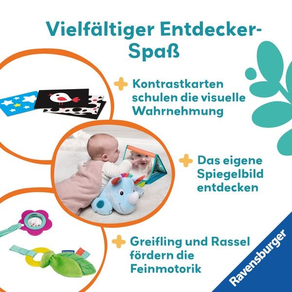 Produktbild: Ravensburger 4866 - play+ Nashorn Spielkissen (für die Bauchlage)