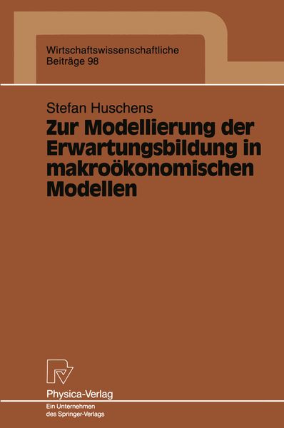 Produktbild: Zur Modellierung der Erwartungsbildung in makro&ouml;konomischen Modellen
