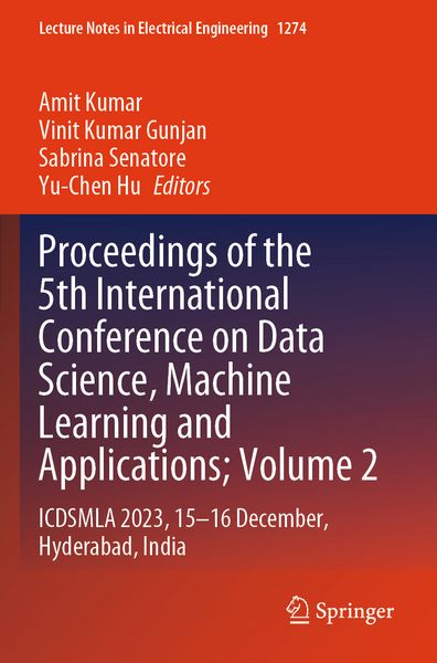 Produktbild: Proceedings of the 5th International Conference on Data Science, Machine Learning and Applications; Volume 2