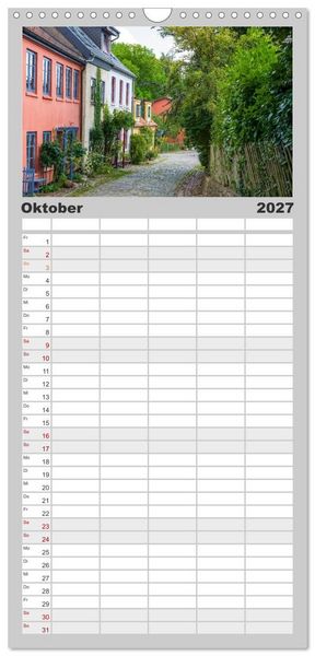 Produktbild: Familienplaner 2027 - Unterwegs in Schleswig mit 5 Spalten (Wandkalender, 21 x 45 cm) CALVENDO
