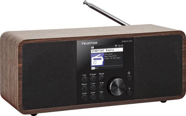 Produktbild: Telestar DIRA S 24i Internet Tischradio Internet, DAB+, UKW AUX, Bluetooth&reg;, DLNA, USB, WLAN, Internetradio Aufnahmefunktion