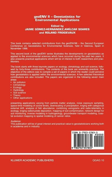 Produktbild: GeoENV II &mdash; Geostatistics for Environmental Applications
