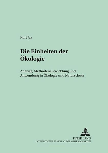 Produktbild: Die Einheiten der &Ouml;kologie
