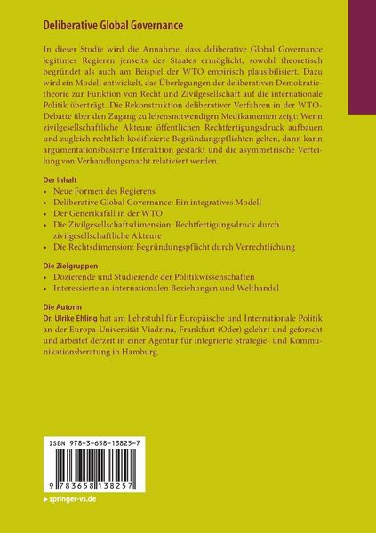 Produktbild: Deliberative Global Governance