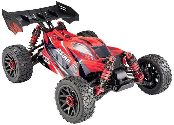 Produktbild: Reely Major Rot Brushed 1:14 RC Modellauto Elektro Buggy Allradantrieb (4WD) RtR 2,4 GHz Inkl. Akku und Ladeger&auml;t