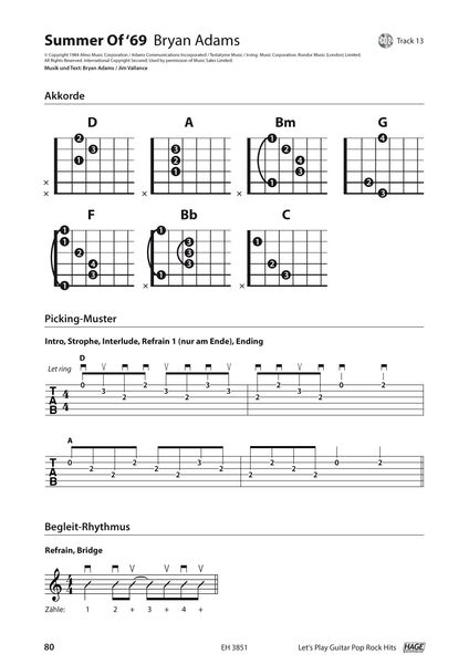 Produktbild: Let's Play Guitar Pop Rock Hits mit 2 CDs