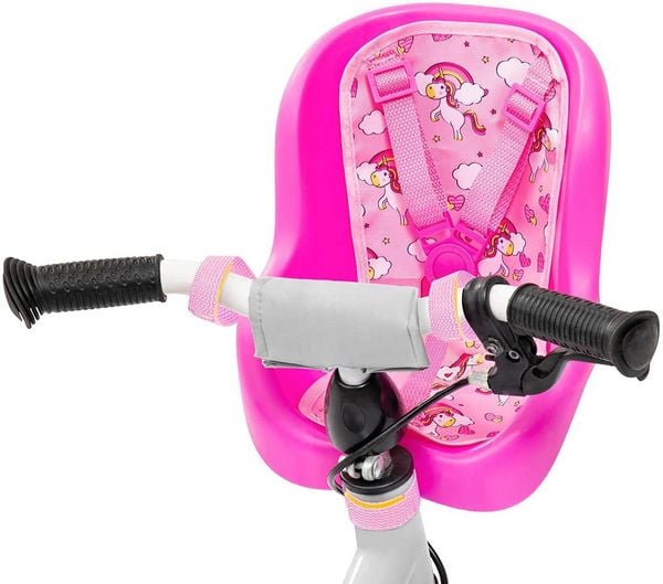 Produktbild: Bayer Design 67300AA - Puppen-Fahrradsitz Bike Seat, Motiv Einhorn, pink