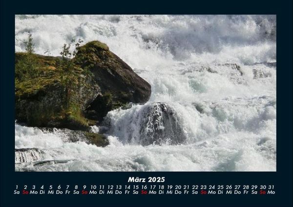 Produktbild: Wasserf&auml;lle 2025 Fotokalender DIN A4