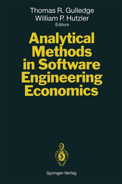 Produktbild: Analytical Methods in Software Engineering Economics