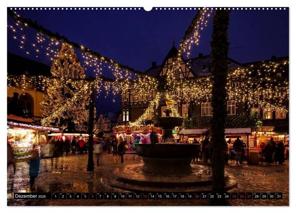 Produktbild: Goslar - Hanse- und Kaiserstadt im Harz (Wandkalender 2026 DIN A2 quer), CALVENDO Monatskalender