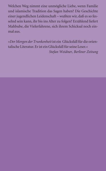 Produktbild: Der Morgen der Trunkenheit