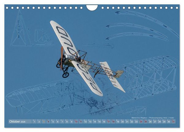 Produktbild: Aviatik Photocomposing 2026 (Wandkalender 2026 DIN A4 quer), CALVENDO Monatskalender
