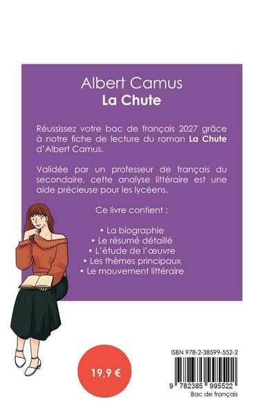 Produktbild: R&eacute;ussir son Bac de fran&ccedil;ais 2027 : Analyse du roman La Chute de Albert Camus