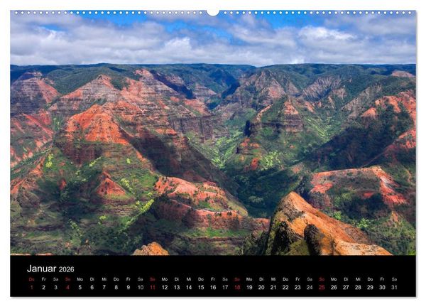 Produktbild: The Unknown HAWAII (Wandkalender 2026 DIN A2 quer), CALVENDO Monatskalender