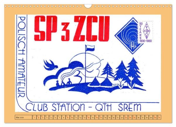 Produktbild: Amateurfunk in Polen (Wandkalender 2026 DIN A3 quer), CALVENDO Monatskalender
