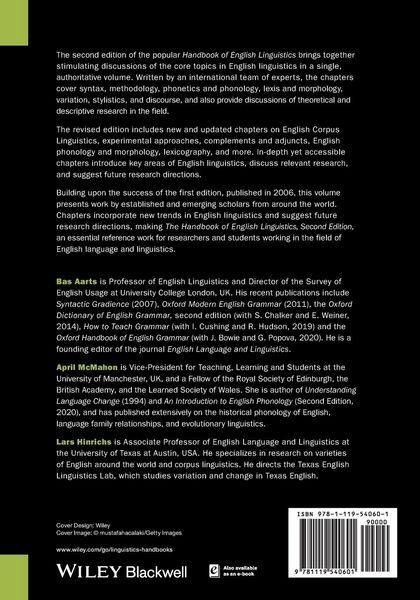 Produktbild: The Handbook of English Linguistics