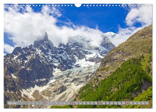 Produktbild: Mont Blanc - Krone der Alpen (Wandkalender 2026 DIN A3 quer), CALVENDO Monatskalender