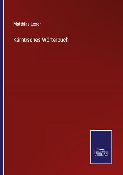 Kärntisches Wörterbuch