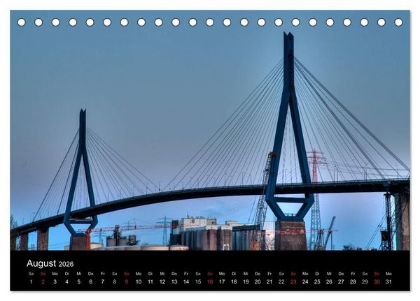 Produktbild: Hafen Hamburg (Tischkalender 2026 DIN A5 quer), CALVENDO Monatskalender