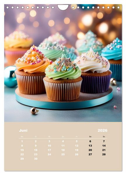 Produktbild: S&uuml;&szlig;e Vielfalt &ndash; Monat f&uuml;r Monat (Wandkalender 2026 DIN A4 hoch), CALVENDO Monatskalender
