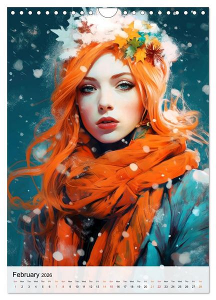 Produktbild: Flourishing Femmes (Wall Calendar 2026 DIN A4 portrait), CALVENDO 12 Month Wall Calendar