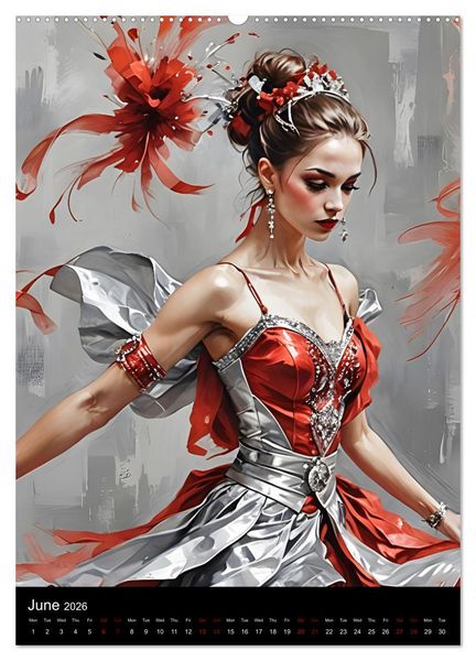 Produktbild: Dancing Elegance (Wall Calendar 2026 DIN A2 portrait), CALVENDO 12 Month Wall Calendar