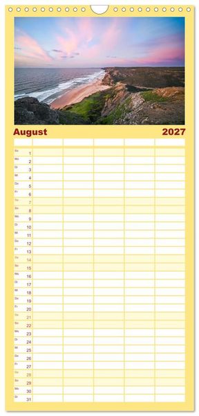 Produktbild: Familienplaner 2027 - Wundervolle Algarve mit 5 Spalten (Wandkalender, 21 x 45 cm) CALVENDO