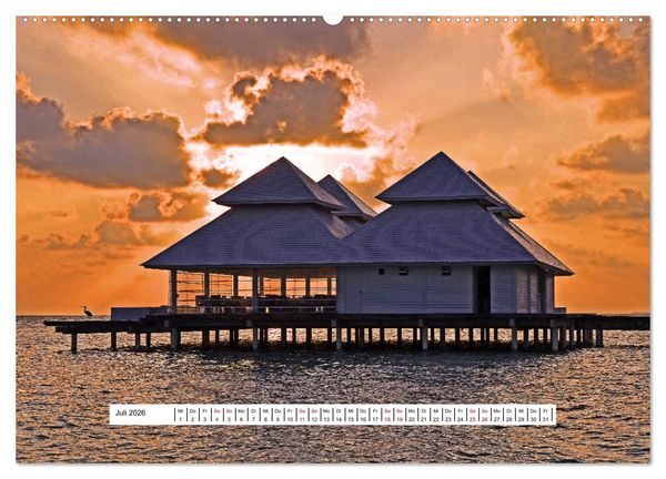 Produktbild: So sch&ouml;n sind die Malediven (Wandkalender 2026 DIN A2 quer), CALVENDO Monatskalender
