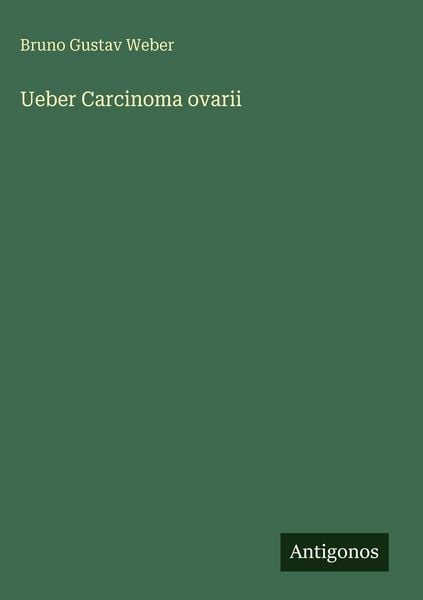 Produktbild: Ueber Carcinoma ovarii