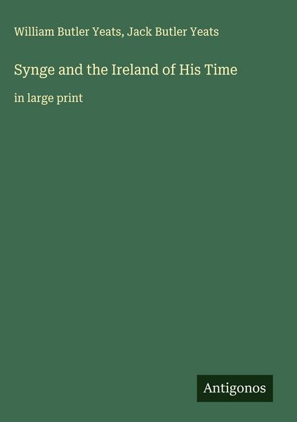 Produktbild: Synge and the Ireland of His Time