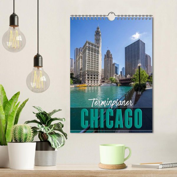 Produktbild: CHICAGO Terminplaner (Wandkalender 2026 DIN A4 hoch), CALVENDO Monatskalender